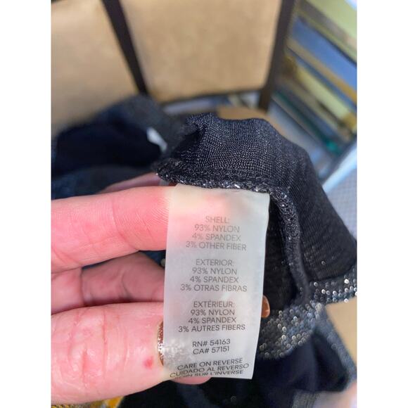 Calvin Klein Sparkling Black Blouse - Picture 11 of 12